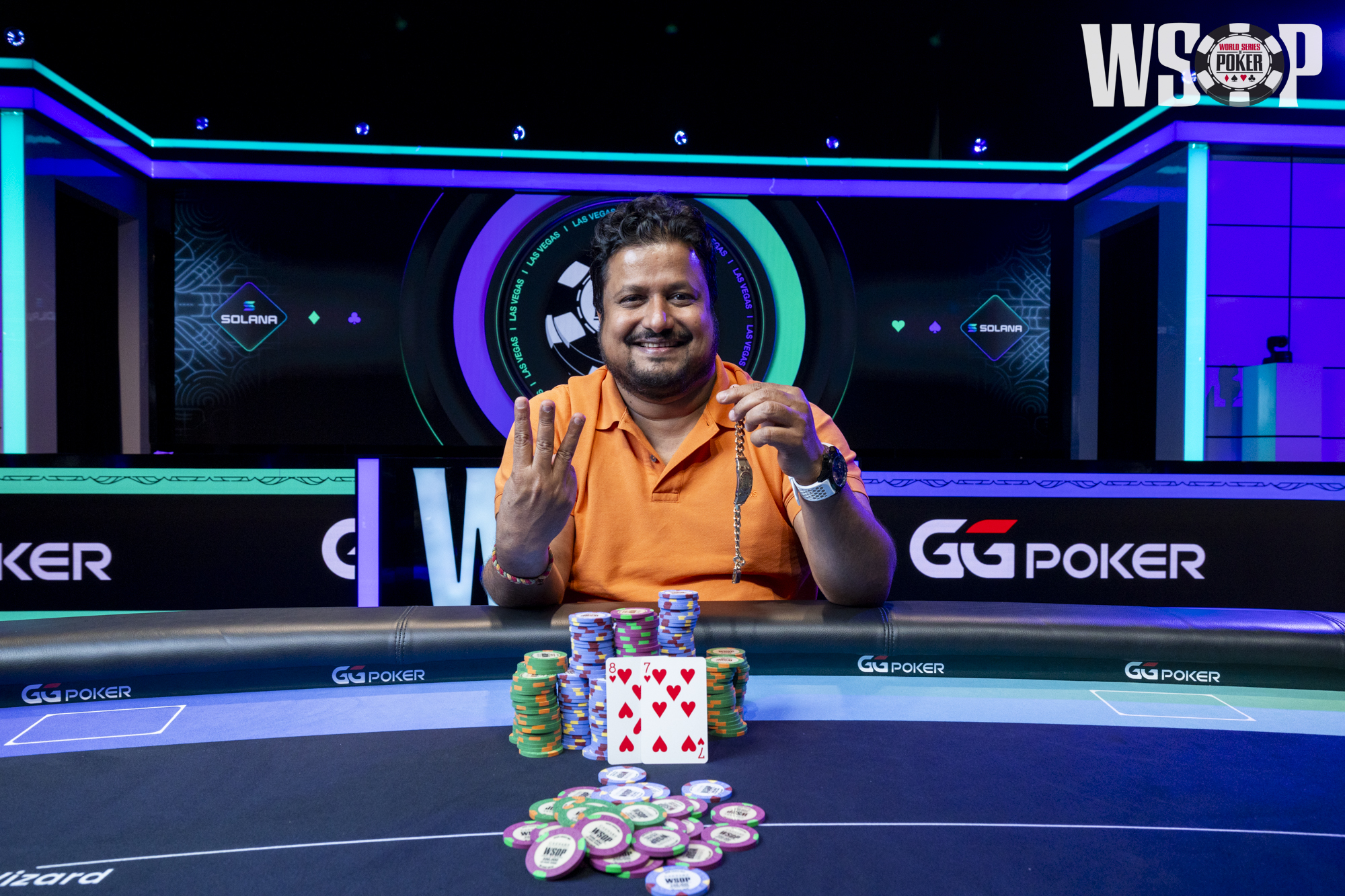 Santhosh Suvarna Wins WSOP $50K High Roller for Third Bracelet